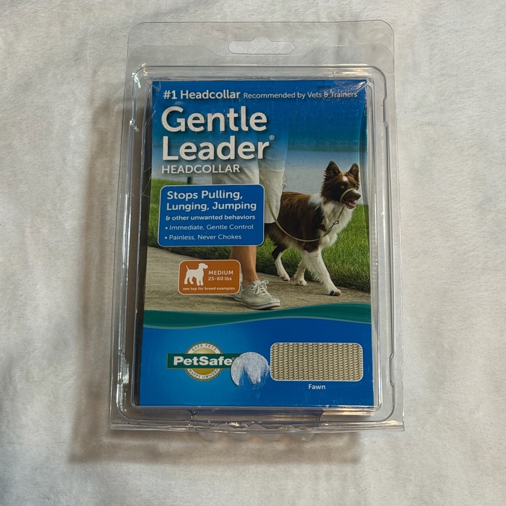 PetSafe Gentle Leader No-Pull Dog Headcollar - Size: Medium (25-60lbs.) Tan